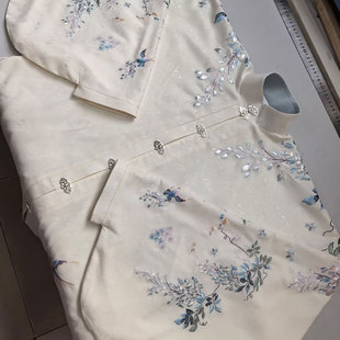 鸣皋堂制衣春江燕上衣定制绣花明制对穿交琵琶袖短袄春夏汉服