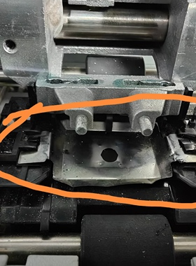 联想DP518 515打印头挡板 中盈612K  650  680K色带挡片架配件