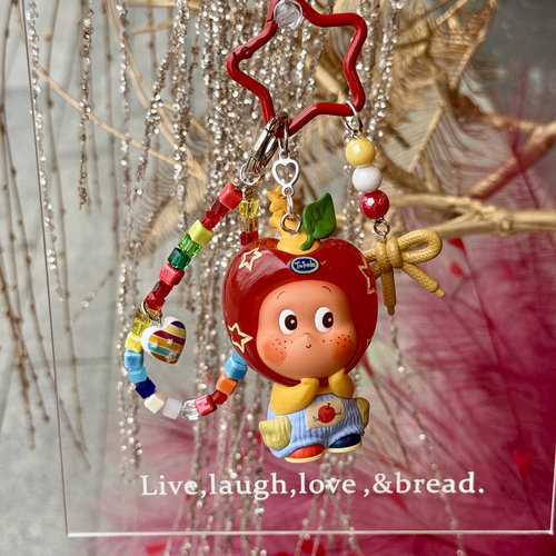 正版泡泡玛特星星人钥匙扣挂件女生饰品可爱包包挂饰高级包挂礼物