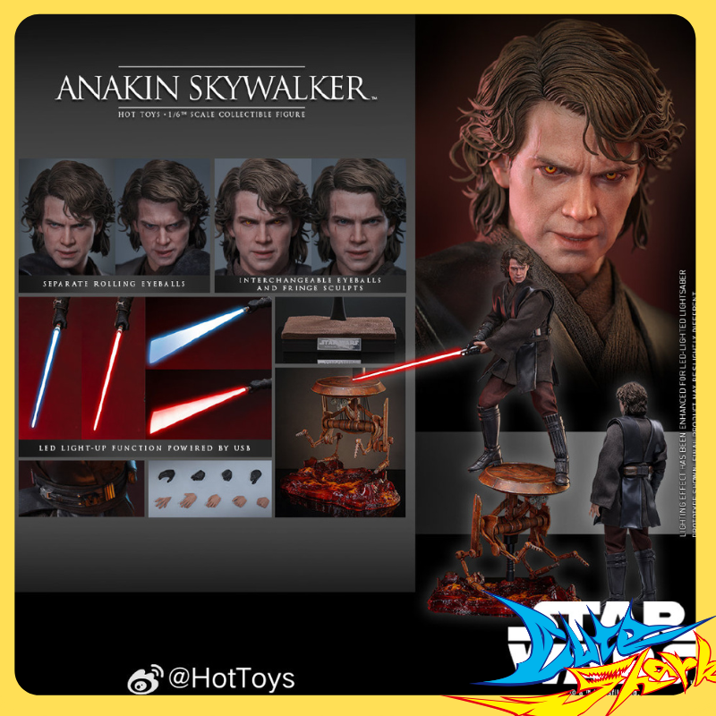 HT hottoys 1/6 星战前传3 安纳金 天行者 入魔  MMS839 定金