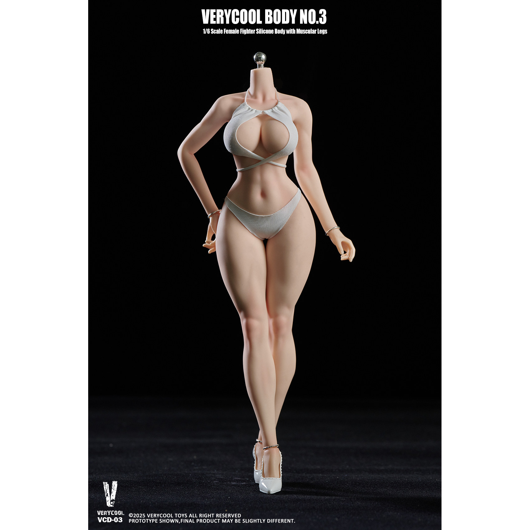 VERYCOOL 1/6 3号素体—丰满体型 铂金硅胶女素体 VCD-03 定金