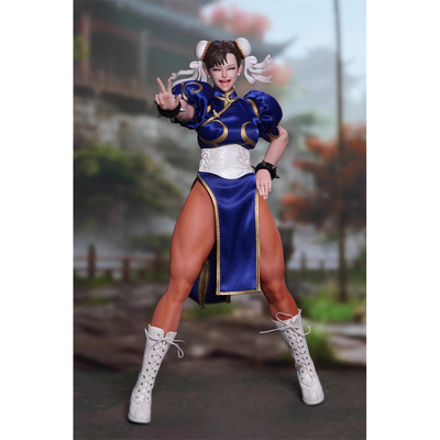 PLAY TOYS 女格斗家春丽 双头雕 1/6包胶可动兵人偶 先行定金