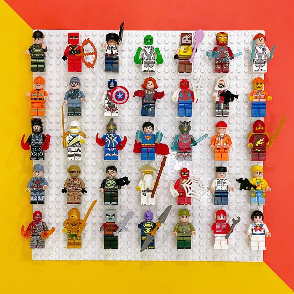 36只积木人仔兼容乐高拼装玩具我的世界幻影忍者和平精英奥特曼