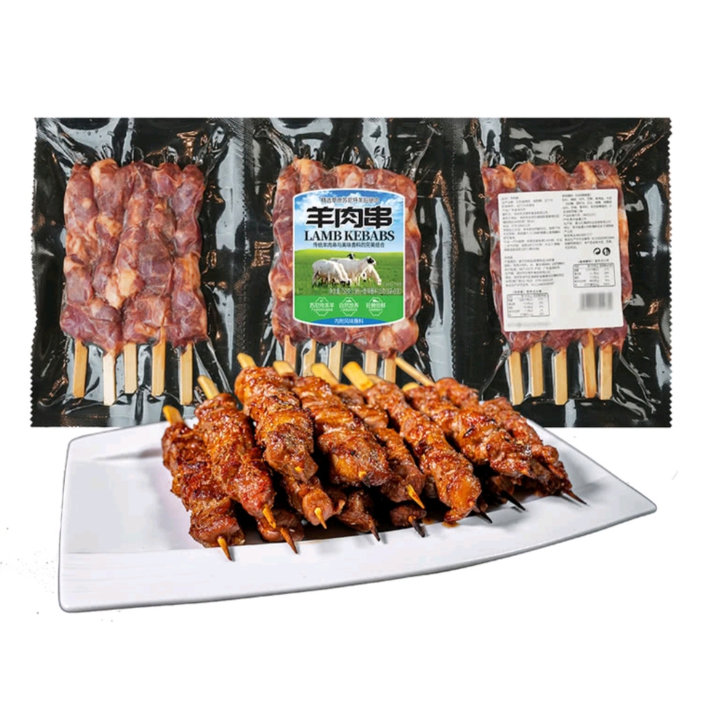 山姆食品代購店文德豐蘇尼特羔羊肉串750g孜然味內(nèi)蒙古燒烤肉食材