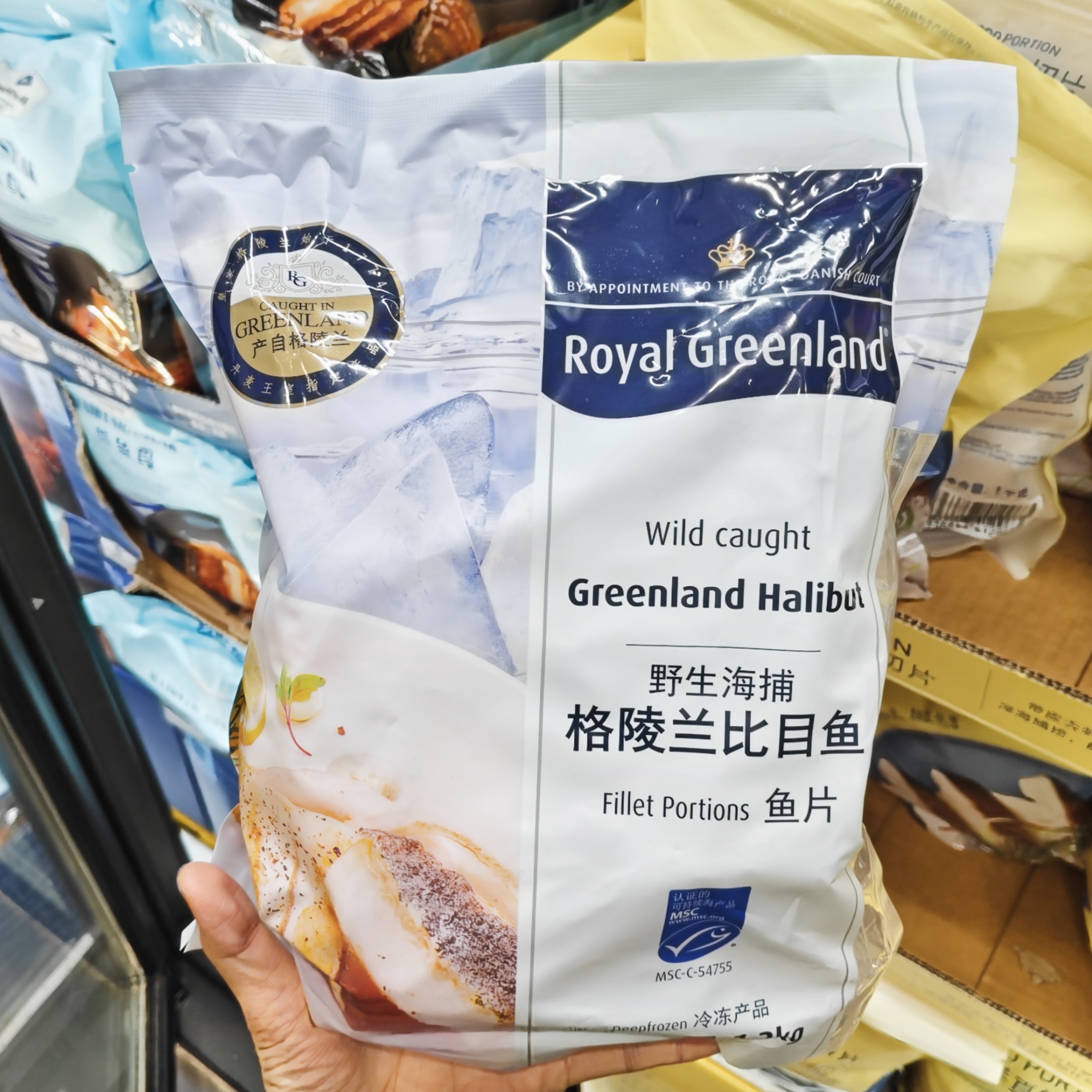 山姆超市代购 Royal Greenland 格陵兰比目鱼 去刺鱼片 1.2kg