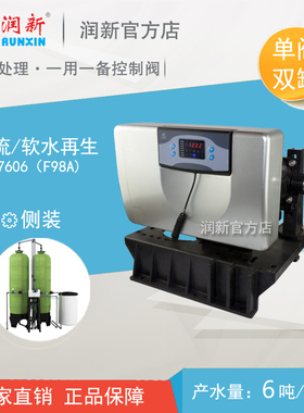 国产润新阀 一阀双罐 自动软水器 一用一备逆流软化阀17606 F98A