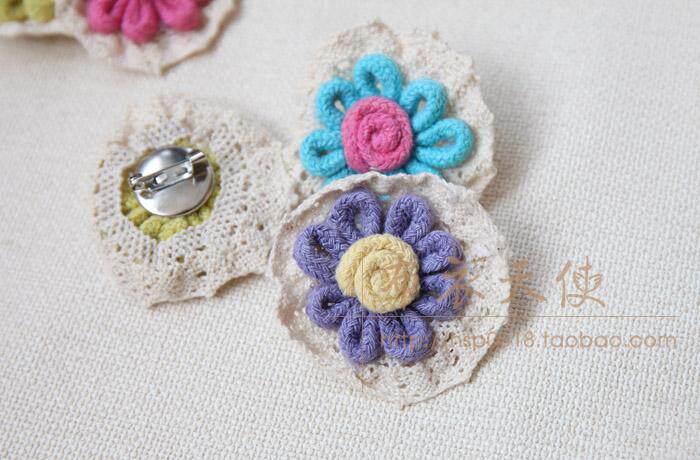 Broche femme en dentelle - Ref 1172729 Image 4