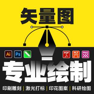 抠图 描图 p图 pdf修改 电商设计 ai矢量图专业设计 平面设计 cdr