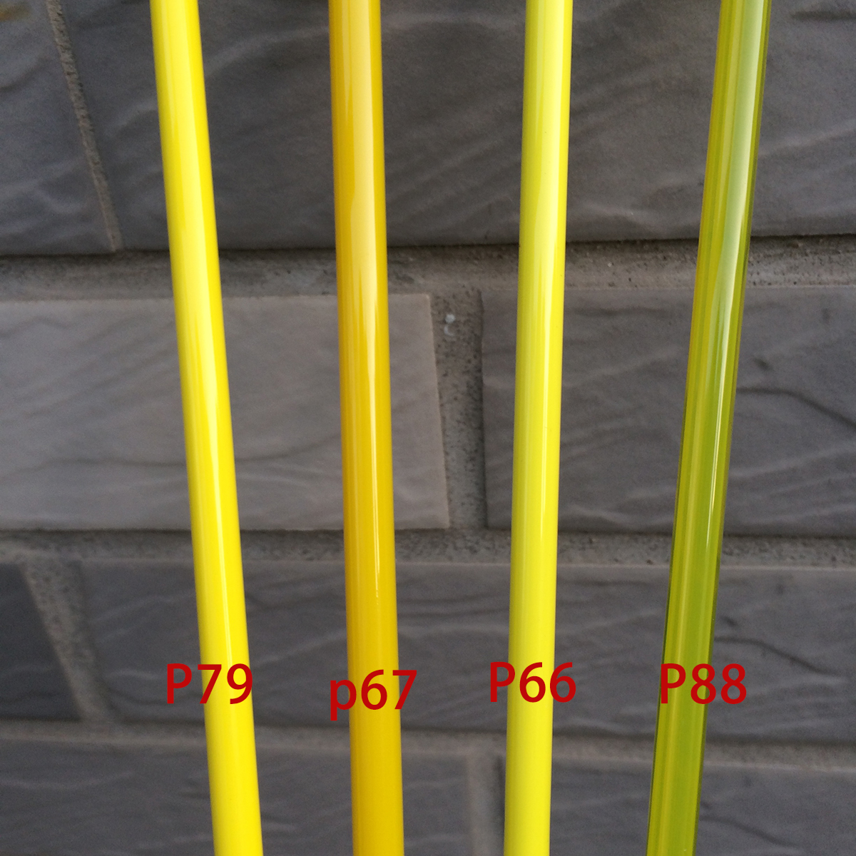 黄色玻璃棒灯工制作料 Yellow color CLEAR glas rod 90COE