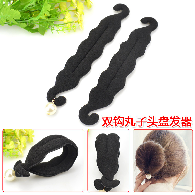 韩国公主百变盘发器女丸子头造型工具海绵发圈花苞头发棒美发饰品