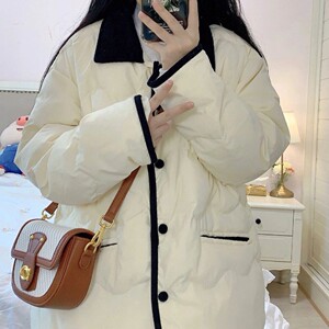 小个子轻薄短款羽绒棉服女冬季棉袄2023新款韩版休闲显瘦保暖外套