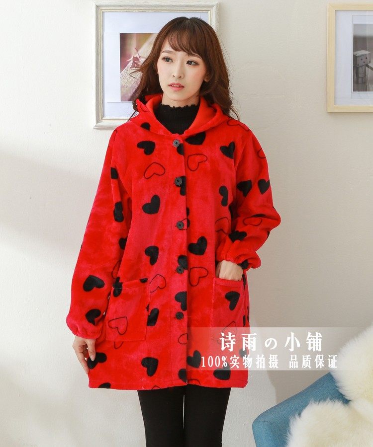 4钻法兰绒罩衣成人绝美韩版时尚加厚工作服珊瑚绒厨房防寒保暖绒,家庭/个人清洁工具,围裙,淘宝优惠券,粉丝福利购,淘宝优惠卷