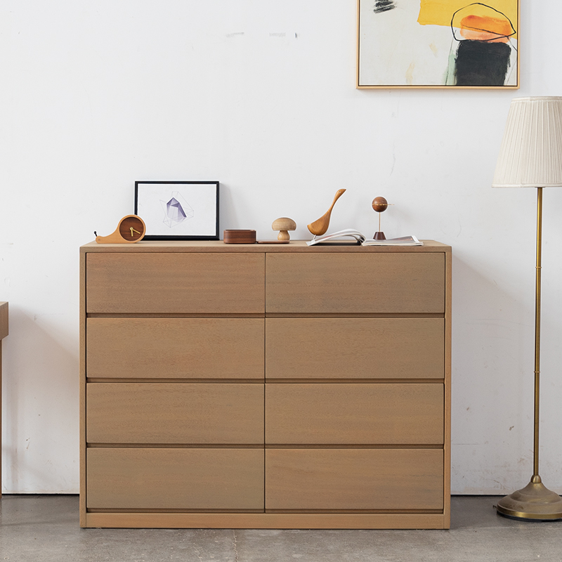 木朵朵定制全实木简约抽屉柜斗柜