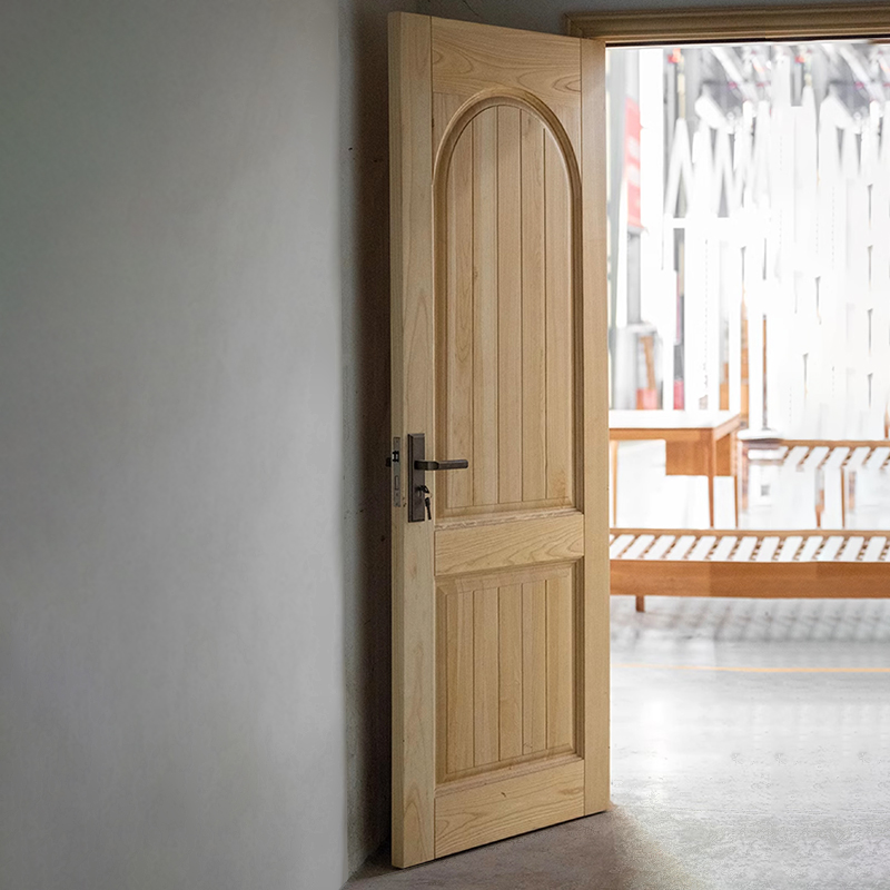 木朵朵定制原木黑胡桃卧室门木门