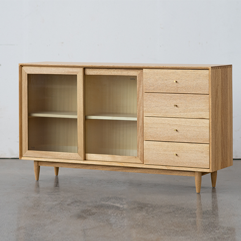 木朵朵现代简约全实木柚木餐边柜