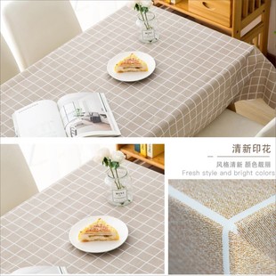 桌布环保PEVA纯色素色塑料台布多色防水餐桌布免洗格子纯白餐桌布