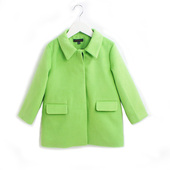儿童毛呢大衣2 Gimettoni春款 6岁女宝宝呢子外套春装 女童装