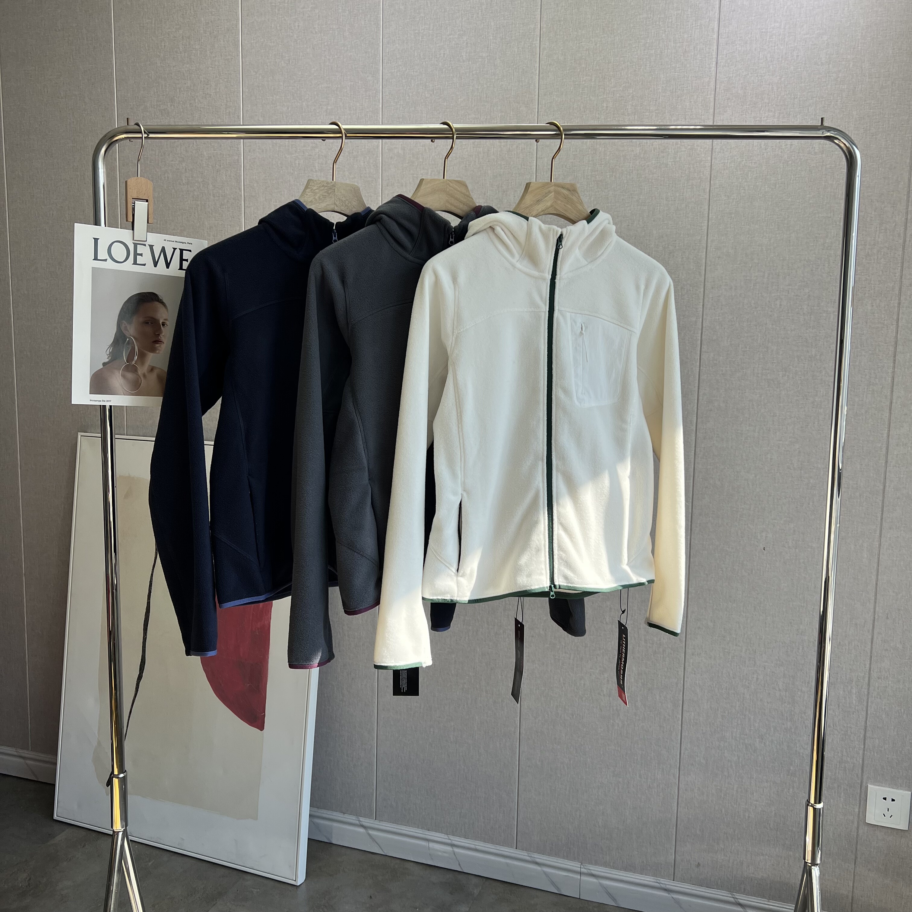 热特姆~单穿叠搭都好看！发热保暖摇粒绒连帽拉链卫衣休闲外套