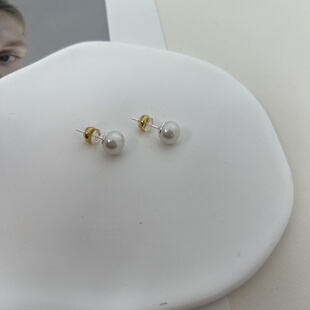 纯银珍珠耳钉女2025年气质耳环 更多好货联系店主13511380966薇