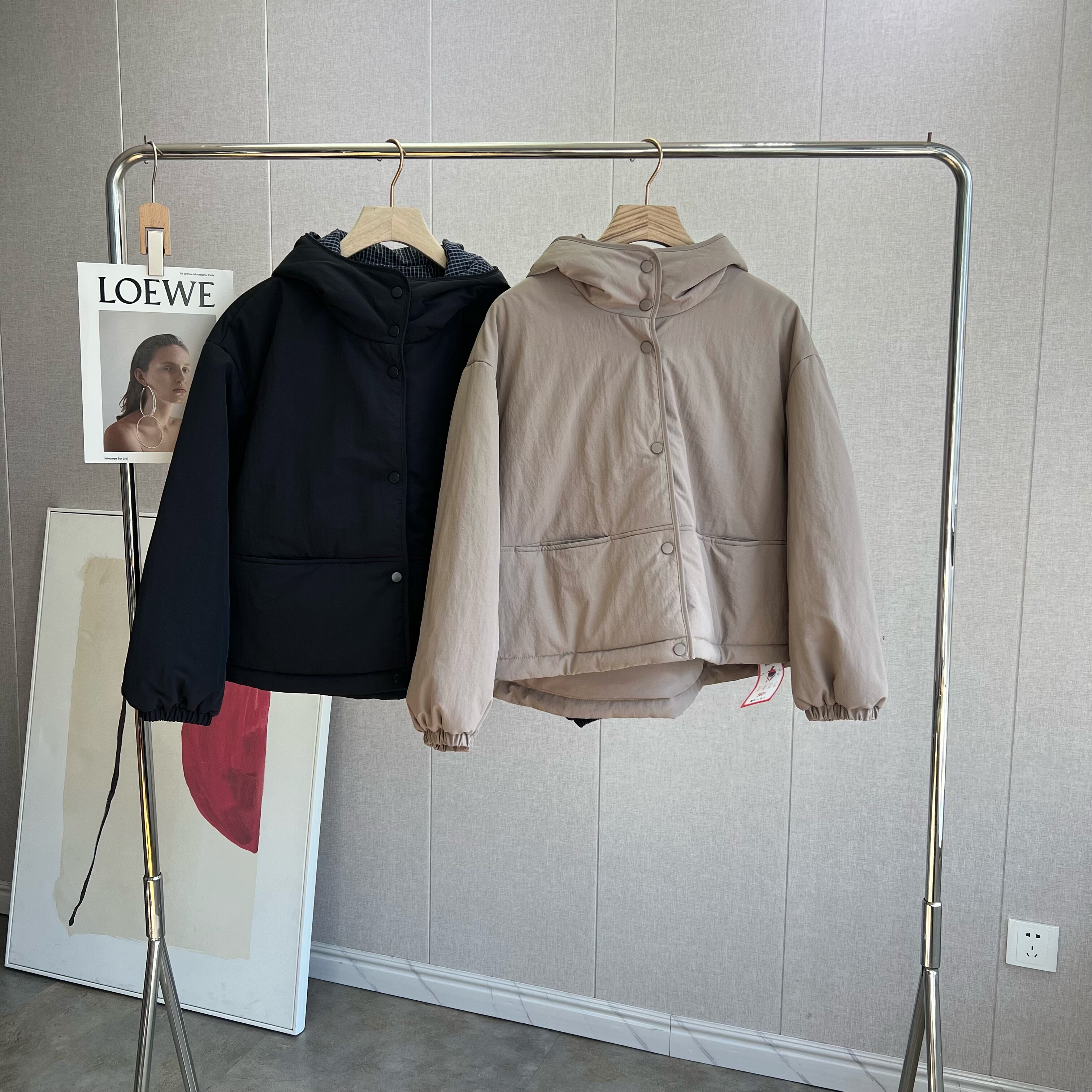 狠狠惊艳~一定要买系列 高端石墨烯保暖棉加厚蓄热连帽棉服外套女