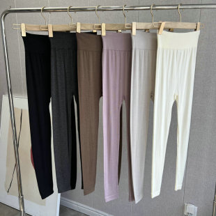 订单剩余面料秋冬季 女 保暖宽腰高腰弹力软糯轻薄升温保暖打底秋裤