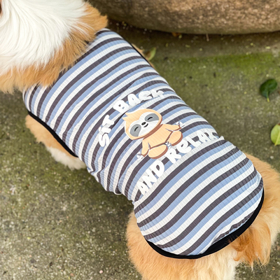 狗狗猫咪通用两色条纹背心
