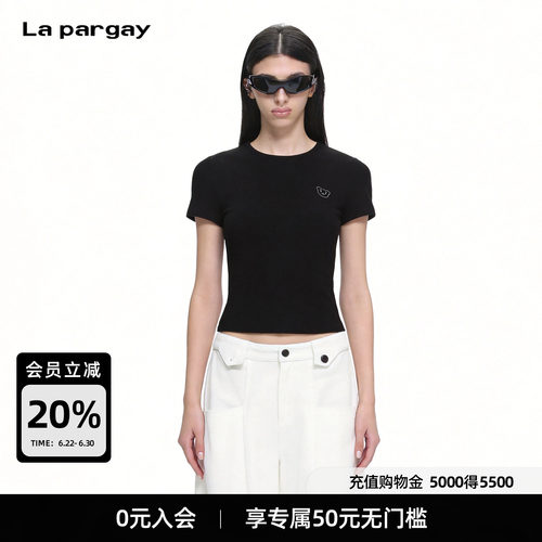 Lapargay露脐打底T恤