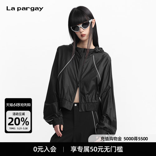 Lapargay 户外机能短款外套 暗黑 轻量上衣  户外风 L78101217V