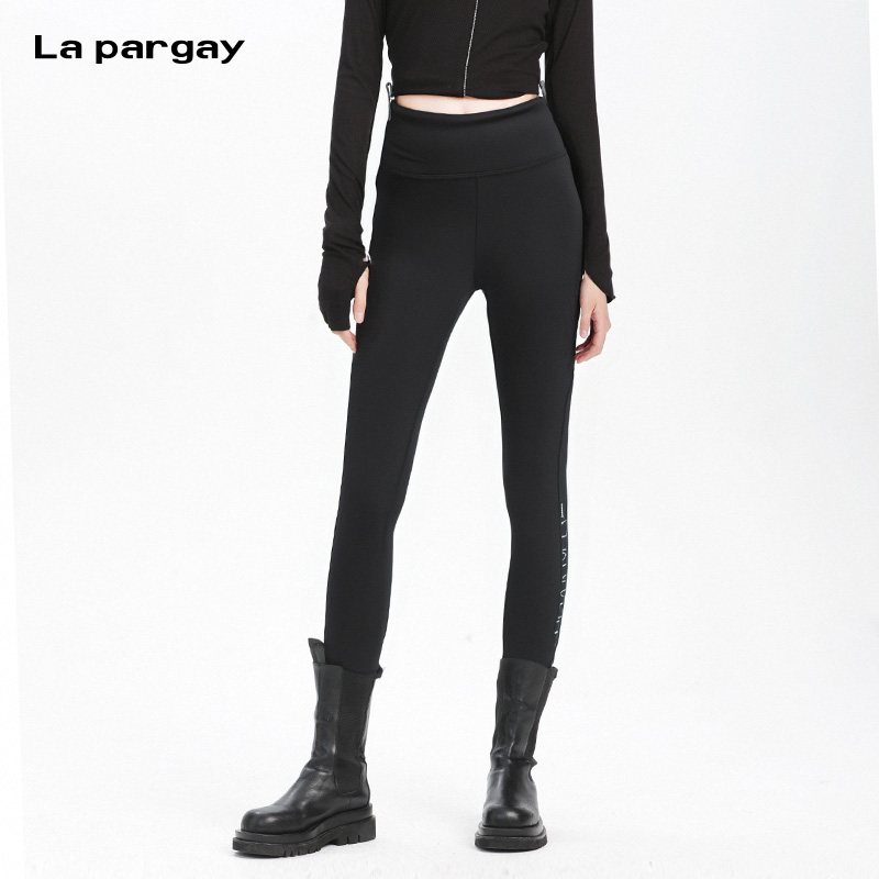 La pargay纳帕佳长款高弹小脚休闲裤女2025新款个性时尚修身裤子