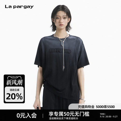 Lapargay废土风做旧短袖T恤