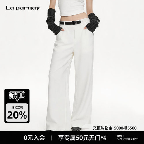 Lapargay机能风阔腿裤垂坠显利落