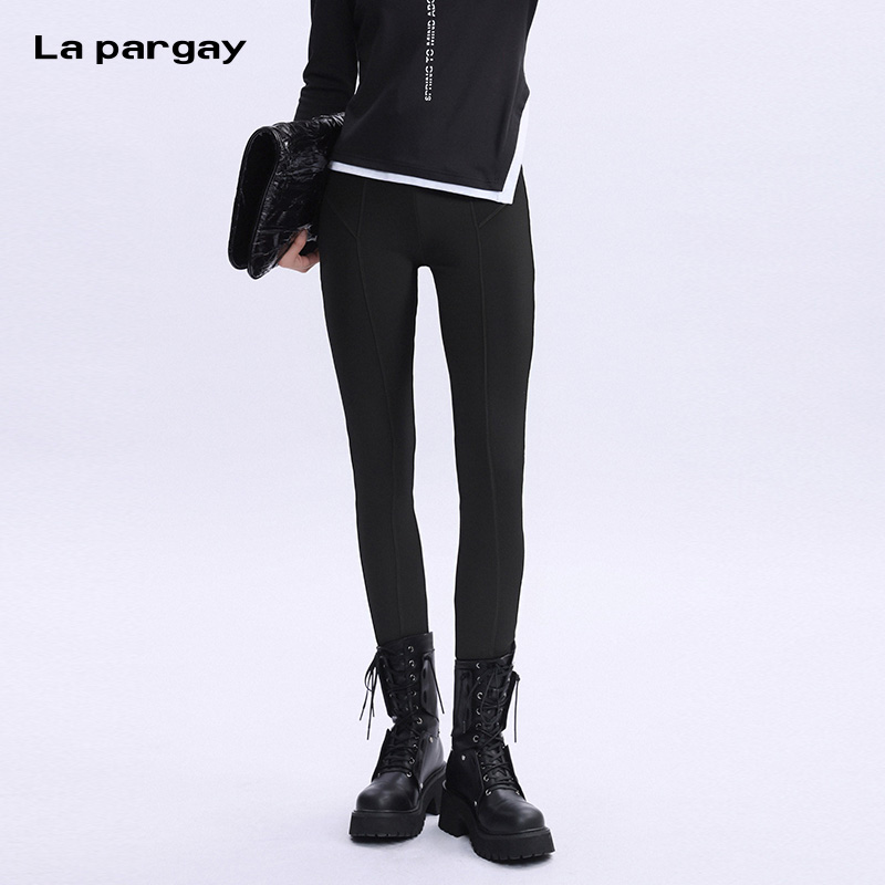 La pargay纳帕佳高弹长款紧身裤2025新款个性时尚设计感修身裤子