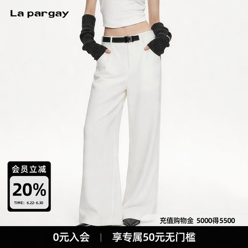 Lapargay机能风阔腿裤垂坠显利落