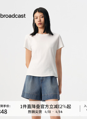 播商场同款基础正肩显瘦T恤女春夏圆领短袖上衣BDS3YD3003