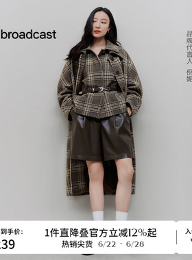 播商场同款倪妮同款皮裤女24冬新款机能休闲宽松短裤BDR4KD3907