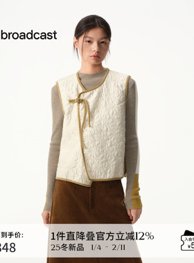 【新中式】播商场同款气质马甲女25秋冬新款宽松外套BDS4MD3908