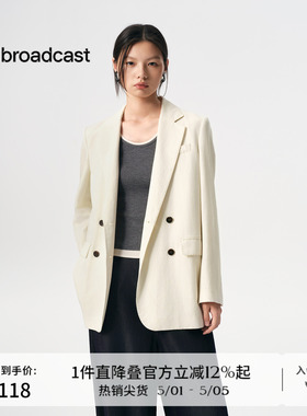 播商场同款通勤宽松西装女秋季新款休闲显瘦气质西服BDS3XD3073