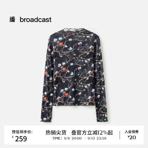 浪漫花边立领，吸睛印花