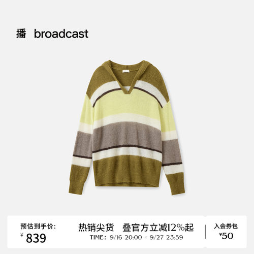 连帽V领