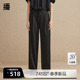 播阔腿休闲裤 DDR2KD5442 裤 女2024春夏新款 高腰显瘦气质西装