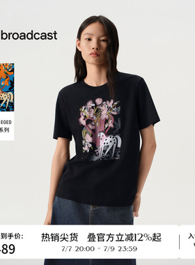 【艺术家合作】商场同款播26春夏新品圆领印花短袖T恤BDT1YD1221