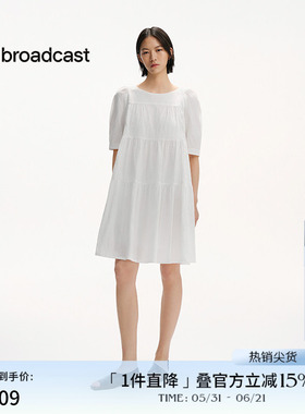 播商场同款灯笼袖短袖连衣裙女夏季新款短款娃娃裙BDS2LD2005