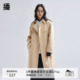 播卡其色风衣外套女商场同款 大衣BDR1FD0101 宽松气质中长款