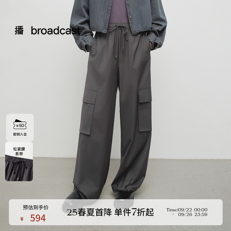 方形盖袋，工装风格