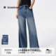 宽松阔腿时髦牛仔裤 女秋季 新款 播商场同款 复古长裤 BDS3KD3339