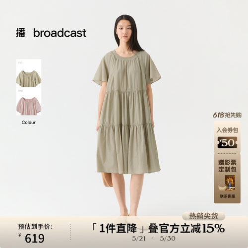 领口花边碎褶装饰