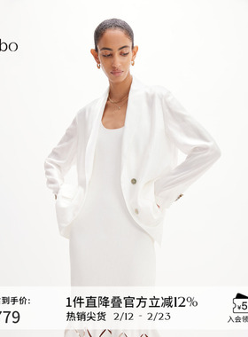 播 bo 商场同款气质西装外套女休闲薄款小西服上衣BDR2XD2600