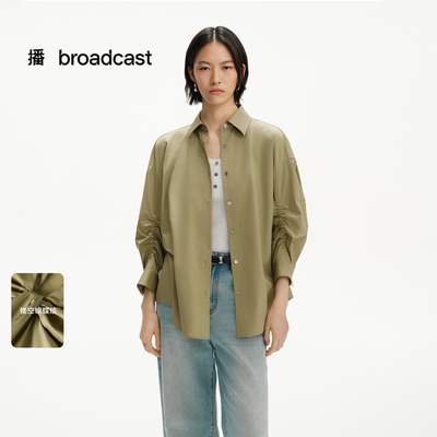 播法式气质慵懒风衬衫女25春夏新款独特漂亮别致小衫DDS2CD59311