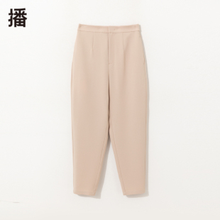 女DDP4KD4745 宽松显瘦休闲实用插袋简约通勤锥形裤 播2022秋季 新款