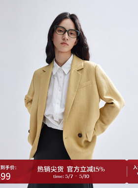 播小个子西装外套女商场同款2024春季新款小西服上衣BDR1XD0064